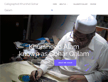 Tablet Screenshot of calligraphykhurshidgohar.com